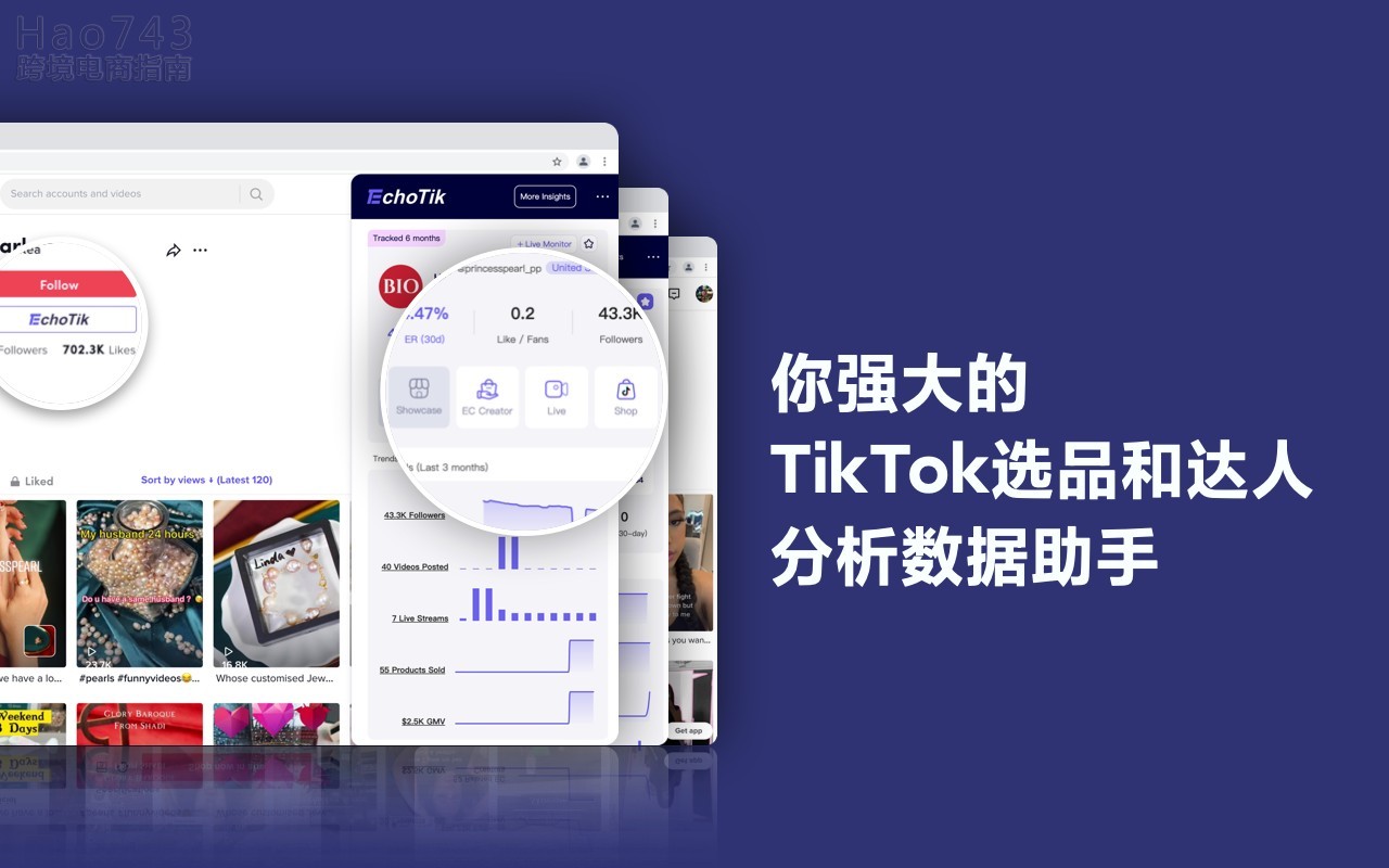 Tiktok Analytics By Echotik Tk达人分析和选品分析助手