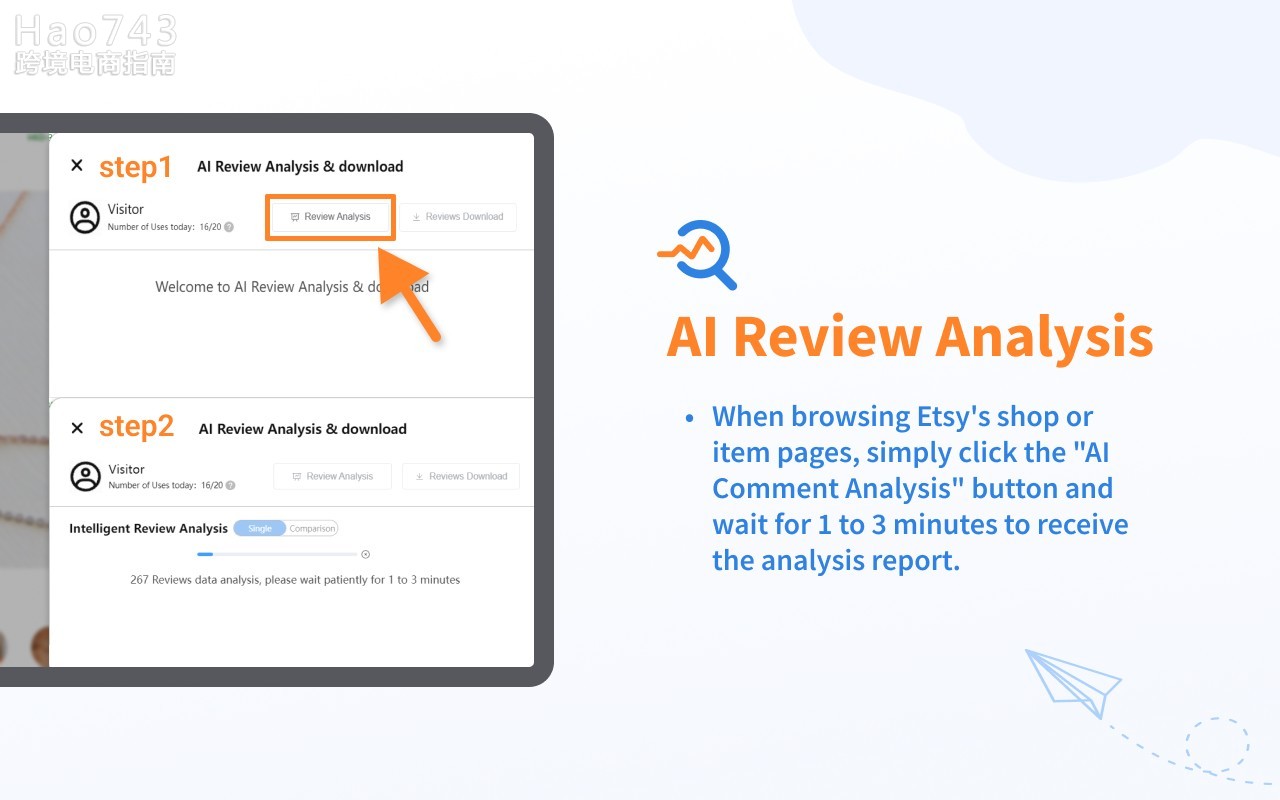 Etsy™ Ai Review Analysis & Download Etsy™ Ai评论分析 & 下载